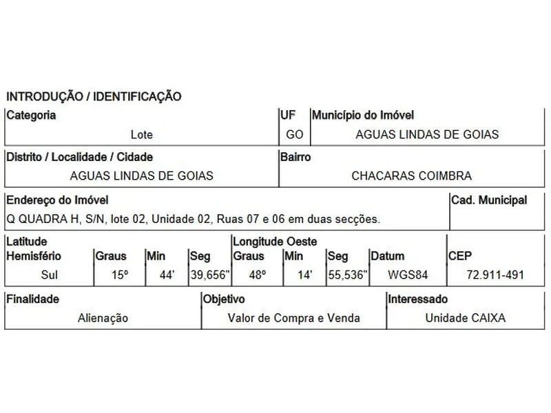 Terreno em Venda Direta