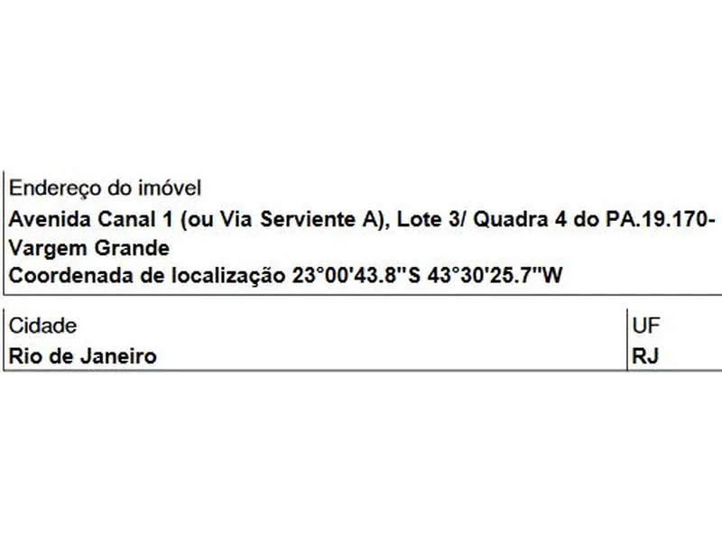 Imóvel em leilão