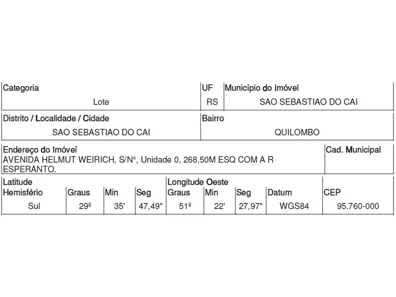 Terreno em Venda Direta
