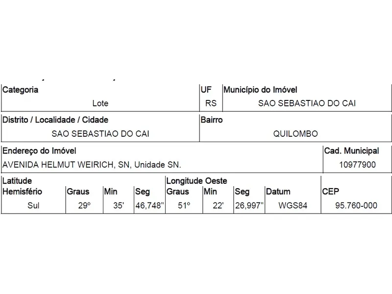 Terreno em Venda Direta