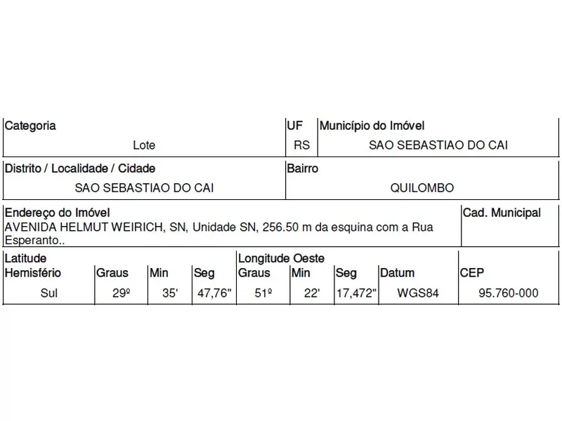 Terreno em Venda Direta