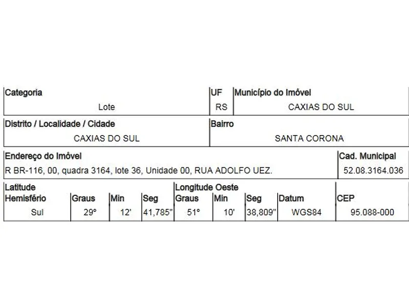 Terreno em Venda Direta