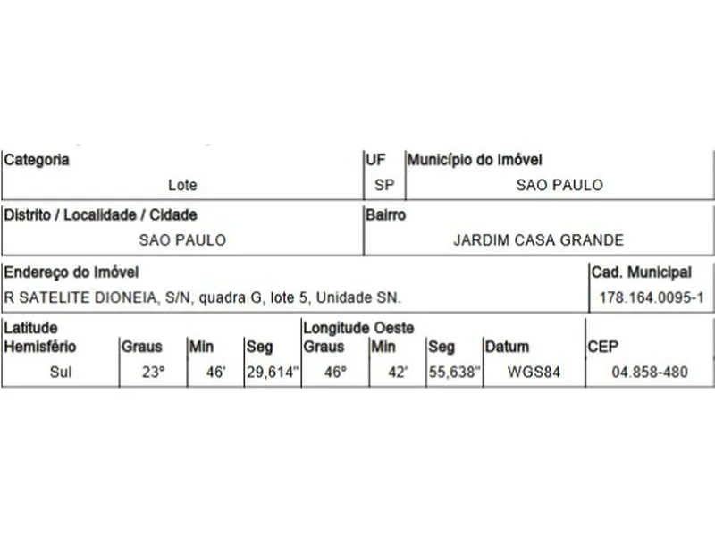 Terreno em Venda Direta