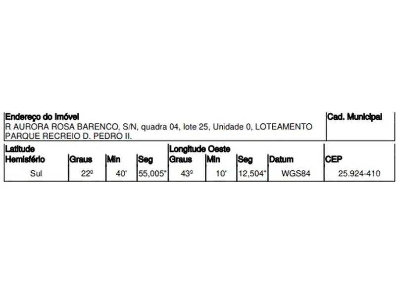 Terreno em Venda Direta