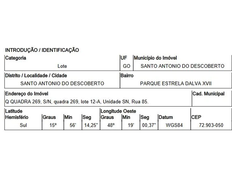 Terreno em Venda Direta