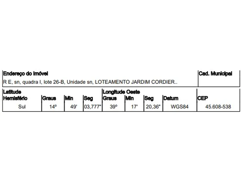 Terreno em Licitação