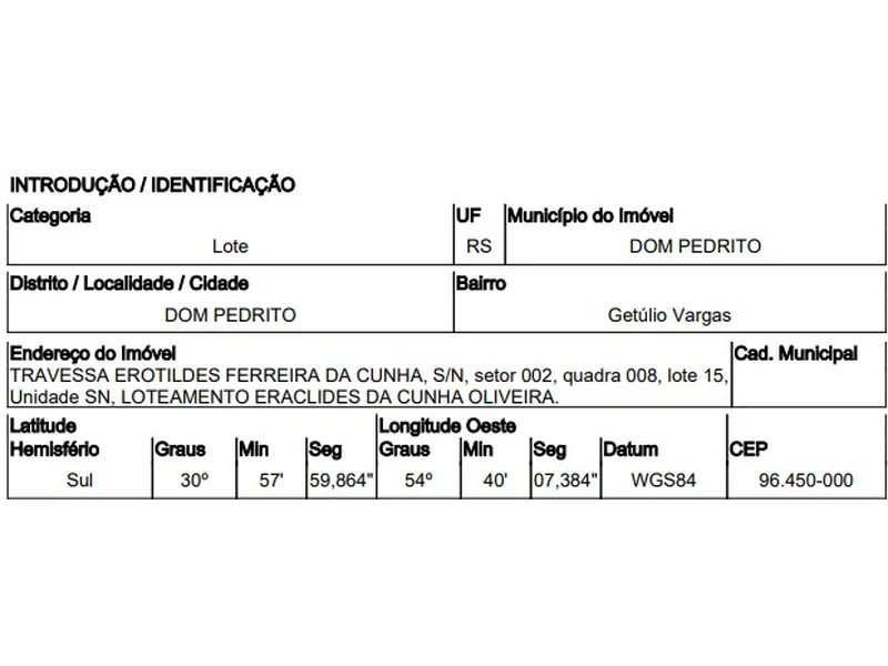 Terreno em Venda Direta