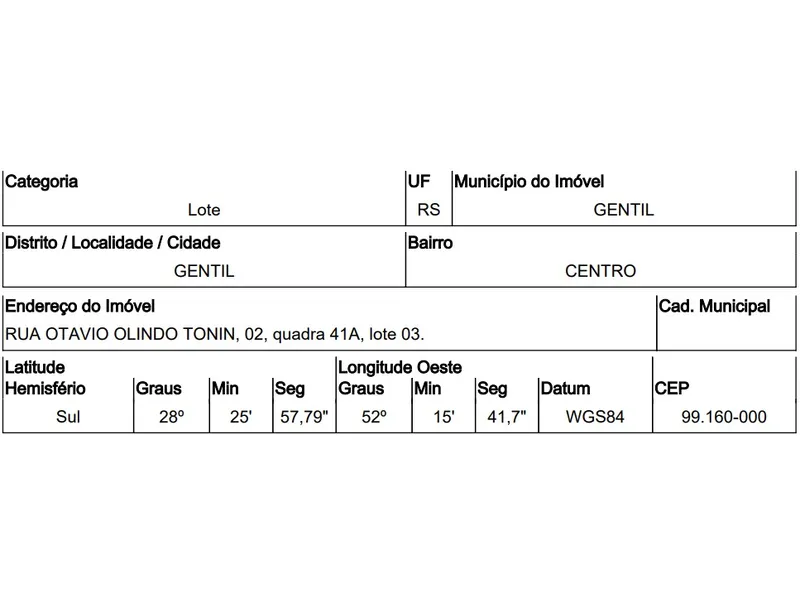 Terreno em Licitação