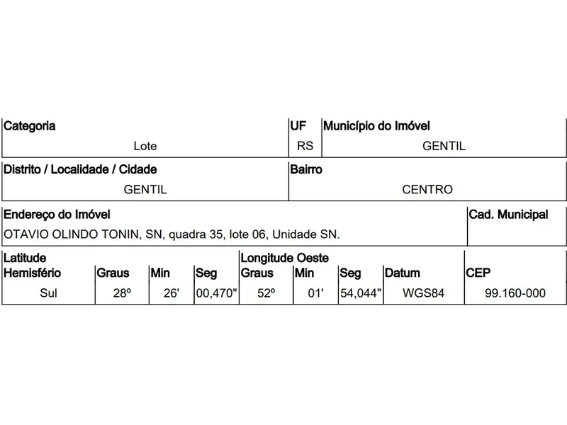 Terreno em Licitação
