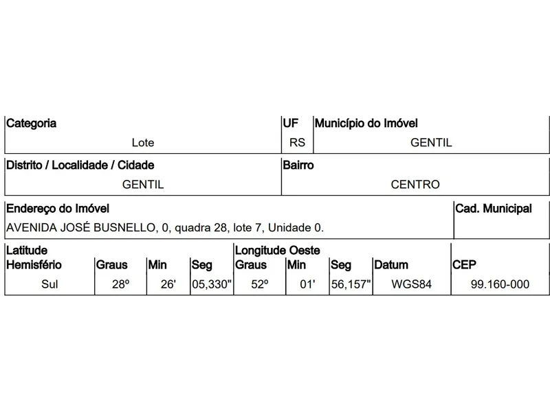 Terreno em Licitação