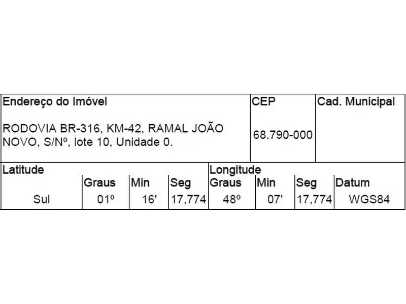Terreno em Venda Direta