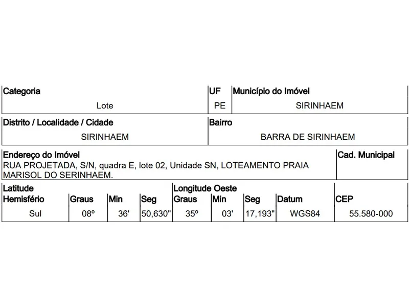 Terreno em Venda Direta