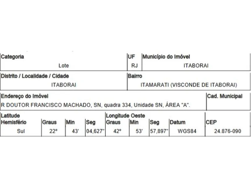 Terreno em Venda Direta