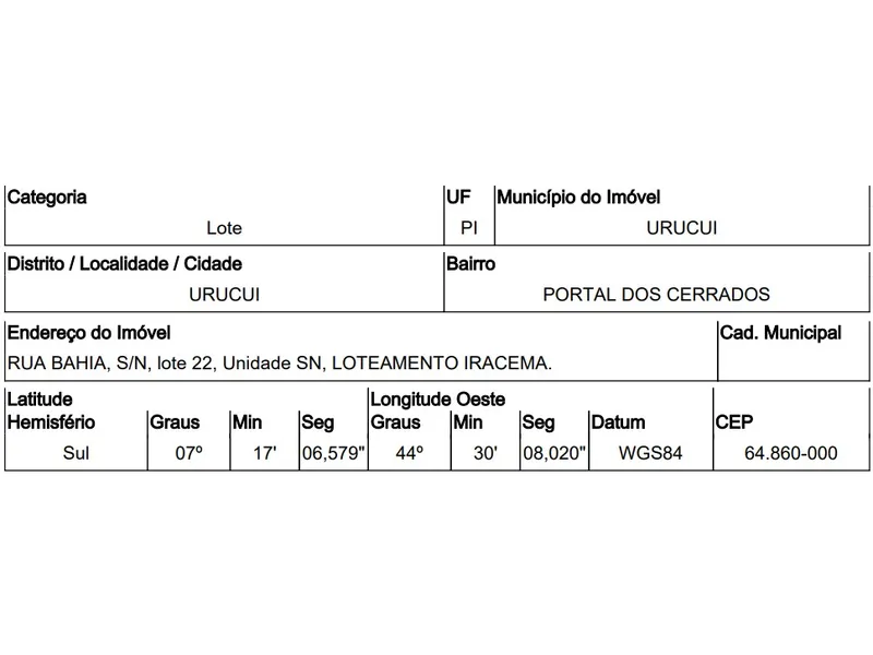 Terreno em Venda Direta