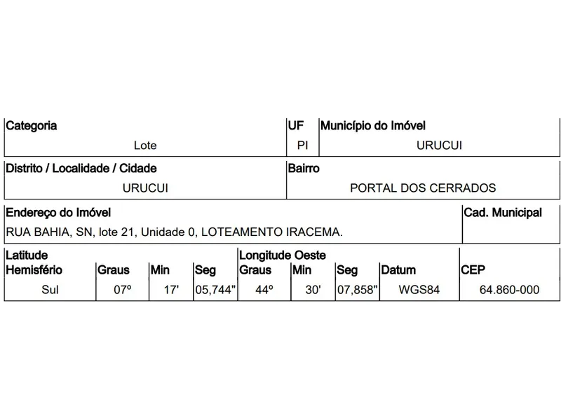 Terreno em Venda Direta