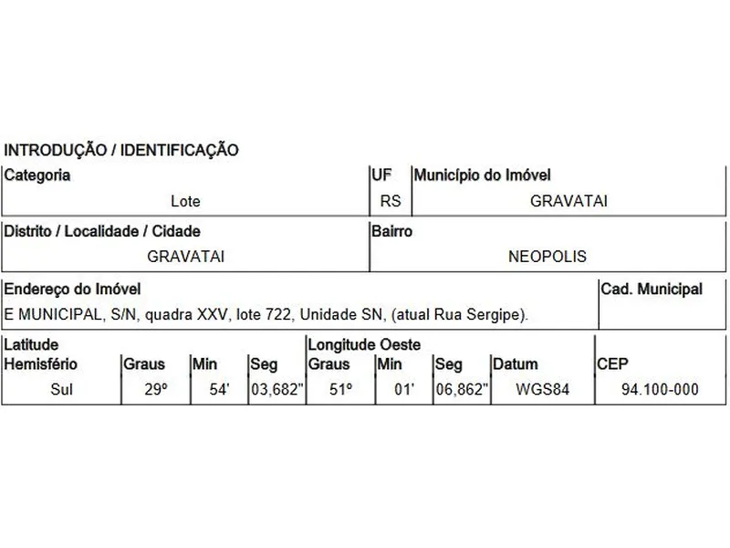 Terreno em Venda Direta