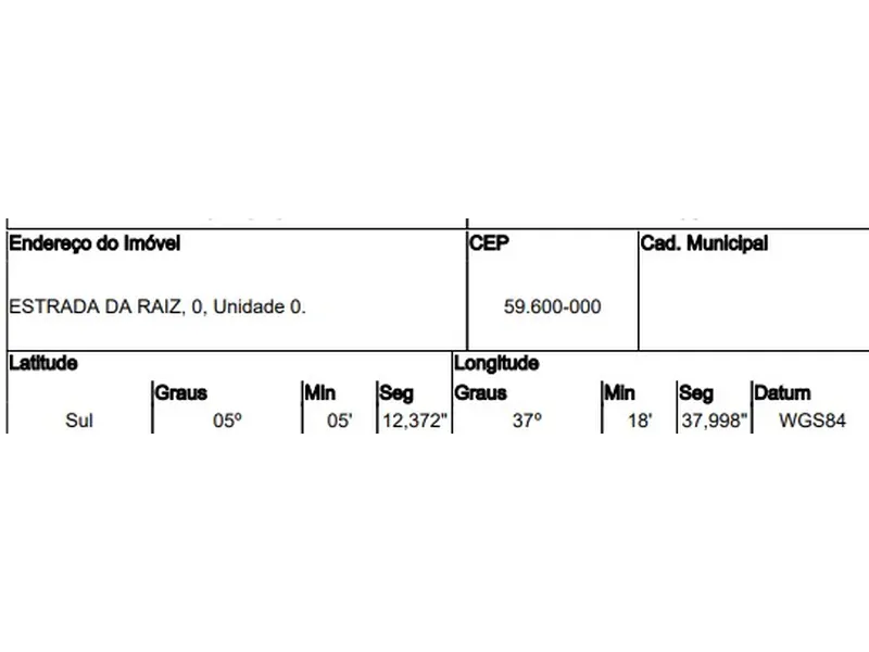 Gleba em Venda Direta