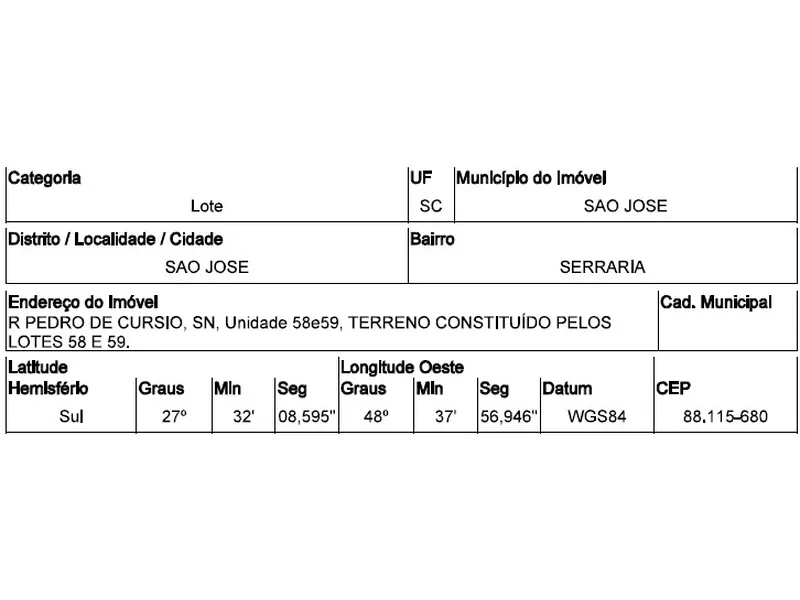 Terreno em Leilão Extrajudicial