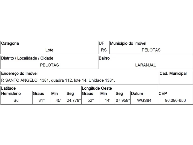Terreno em Venda Direta
