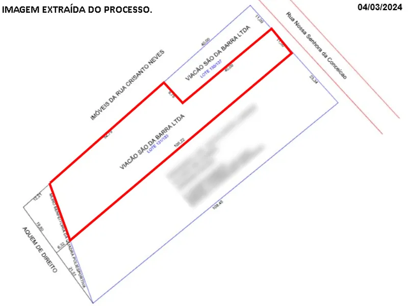 Terreno em leilão