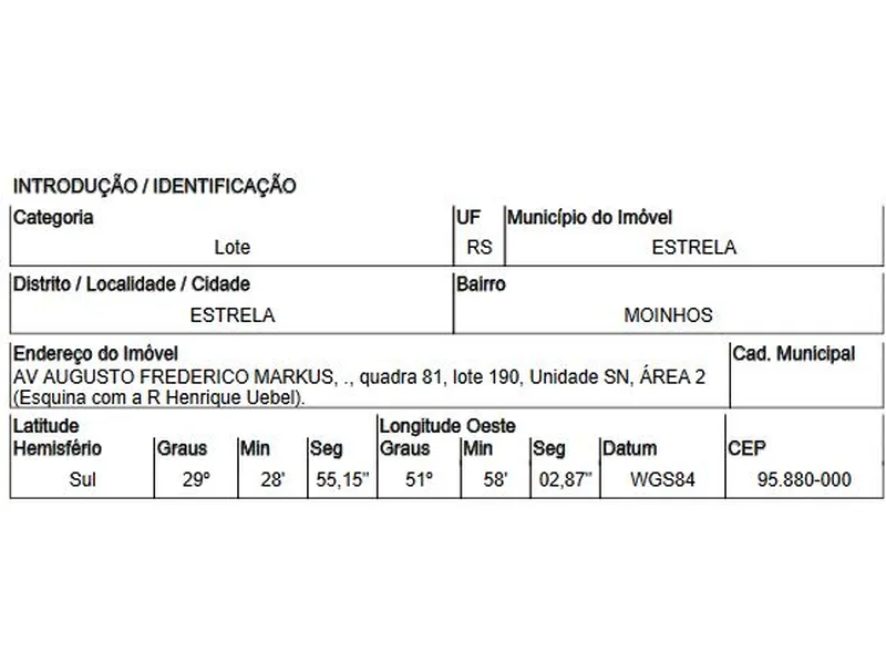 Terreno em Venda Direta